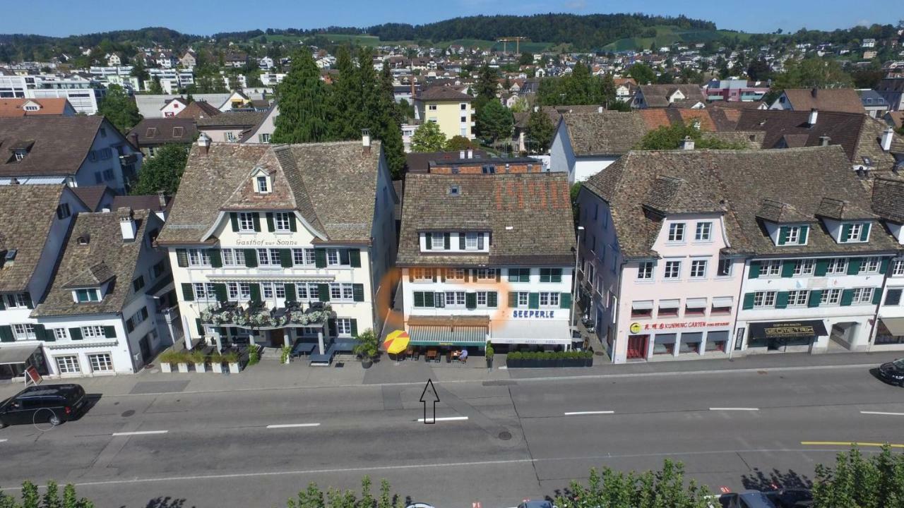 Gemütliche Ferienwohnung Zürichsee, Seeblick, am Hafen Stäfa Exterior foto